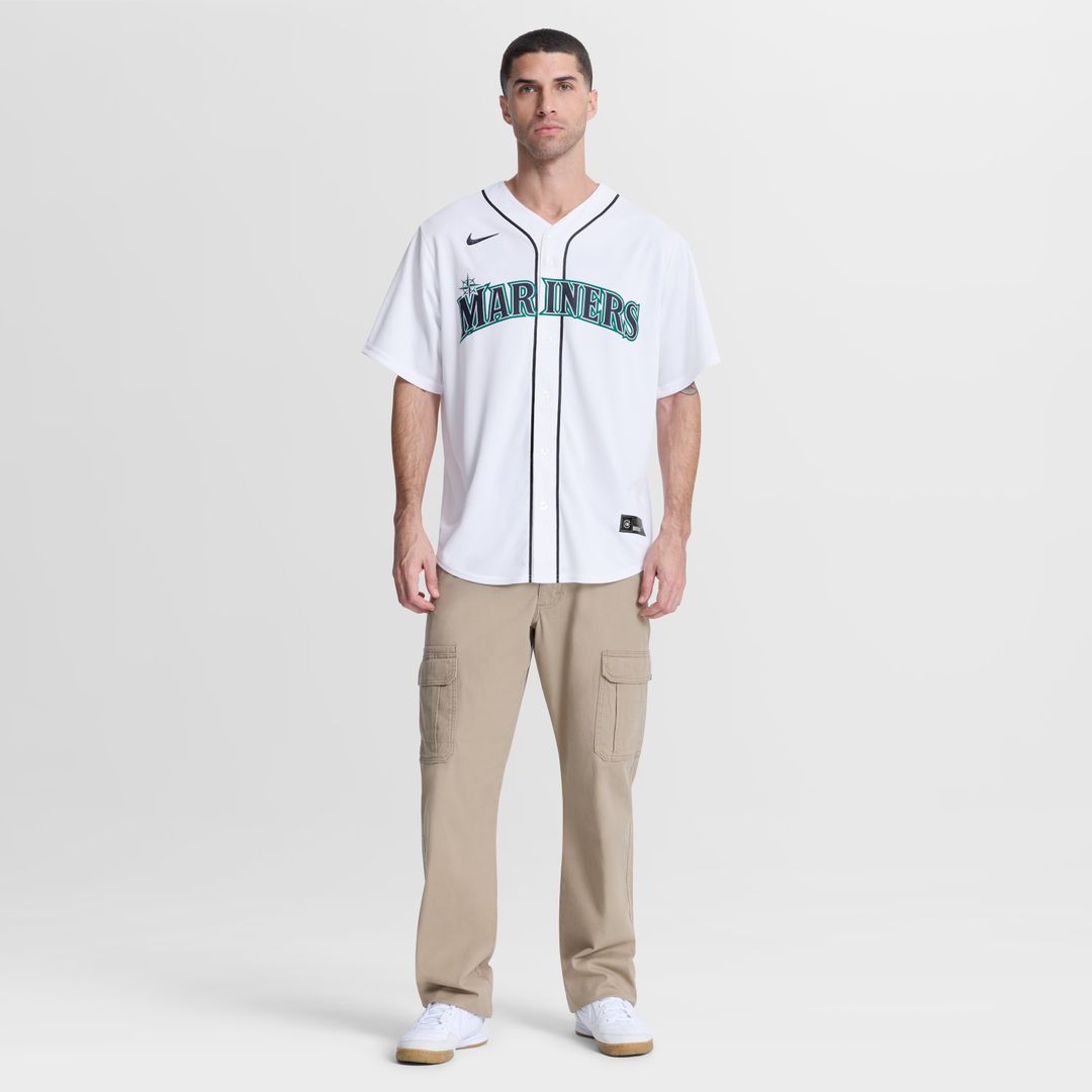 Seattle Mariners Josh Naylor Nike Home Replica Jersey - White Team Jersey Sports Fan Apparel