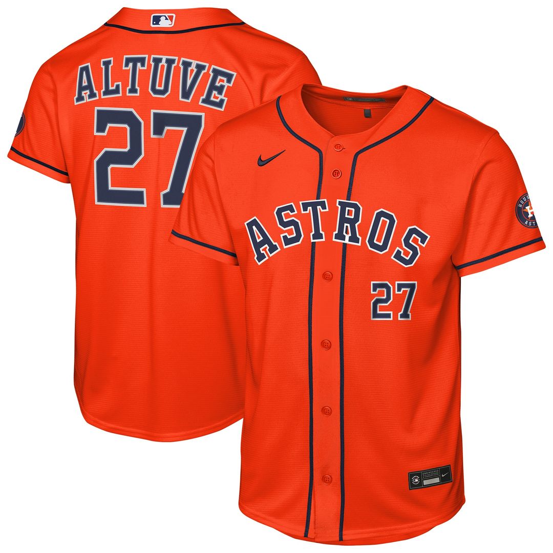 Houston Astros Jose Altuve Nike Youth Home Stadium Jersey - White Team Jersey Sports Fan Apparel