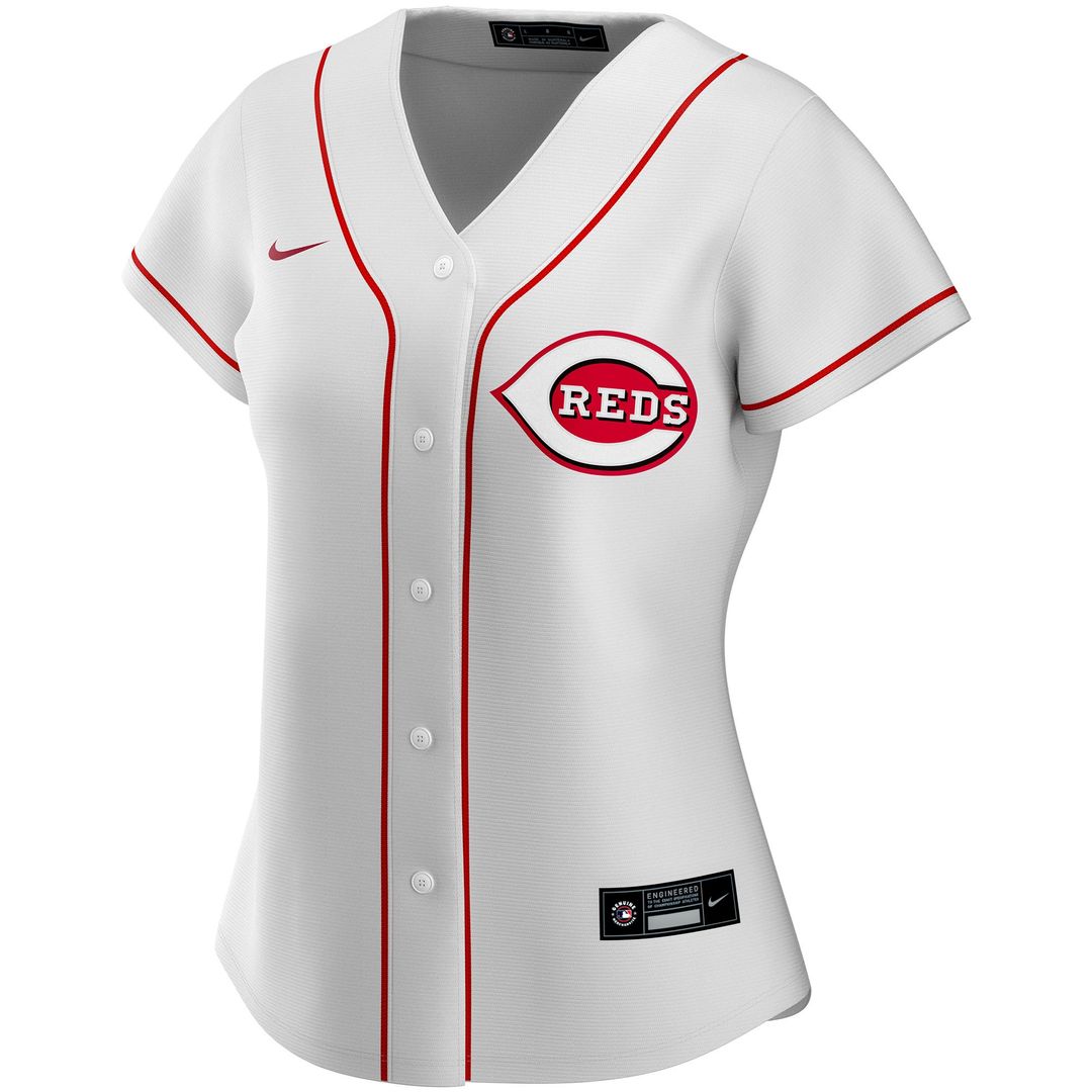 Cincinnati Reds Nike Women's Home Replica Custom Jersey - White Team Jersey Sports Fan Apparel