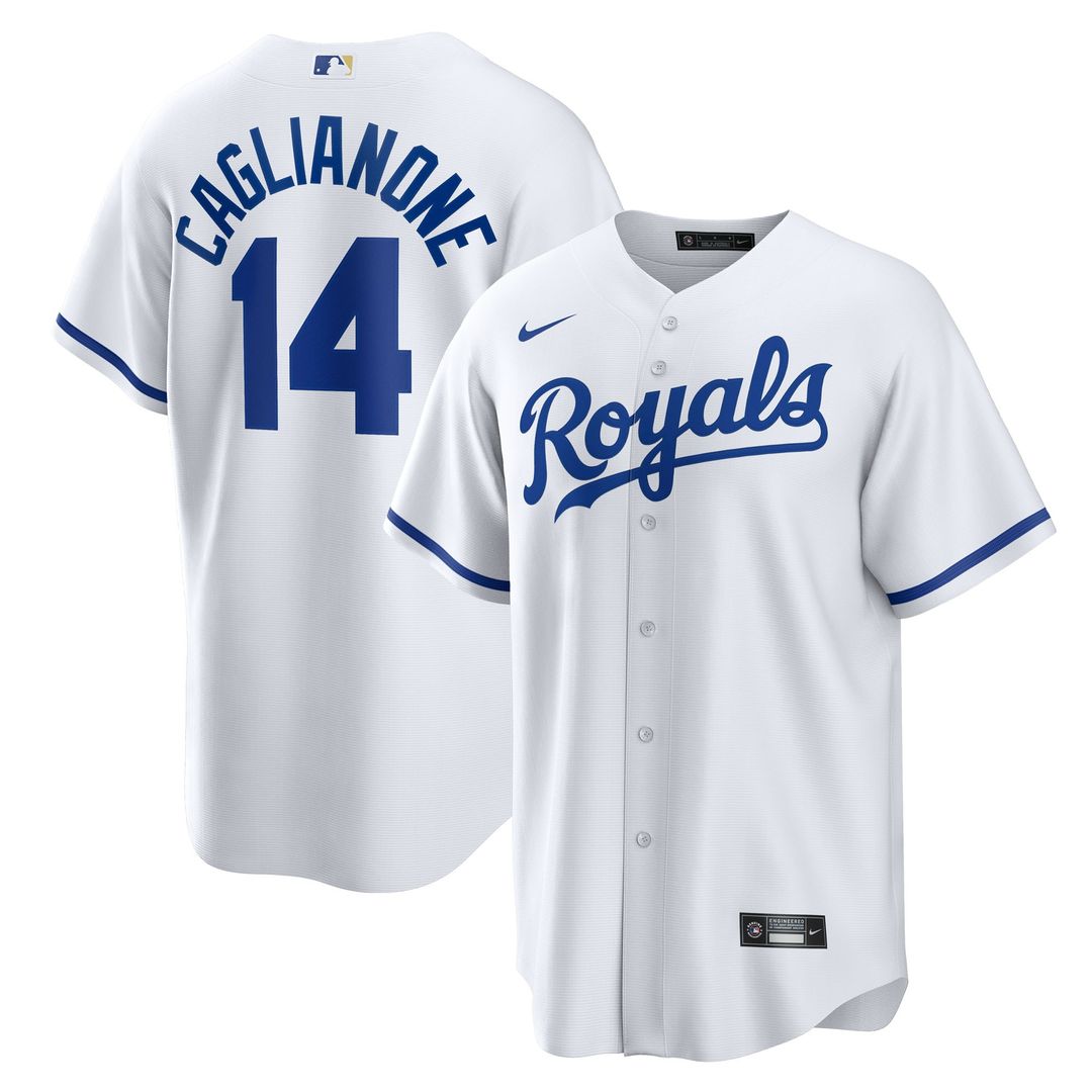 Kansas City Royals Jac Caglianone Nike Home Replica Jersey - White Team Jersey Sports Fan Apparel