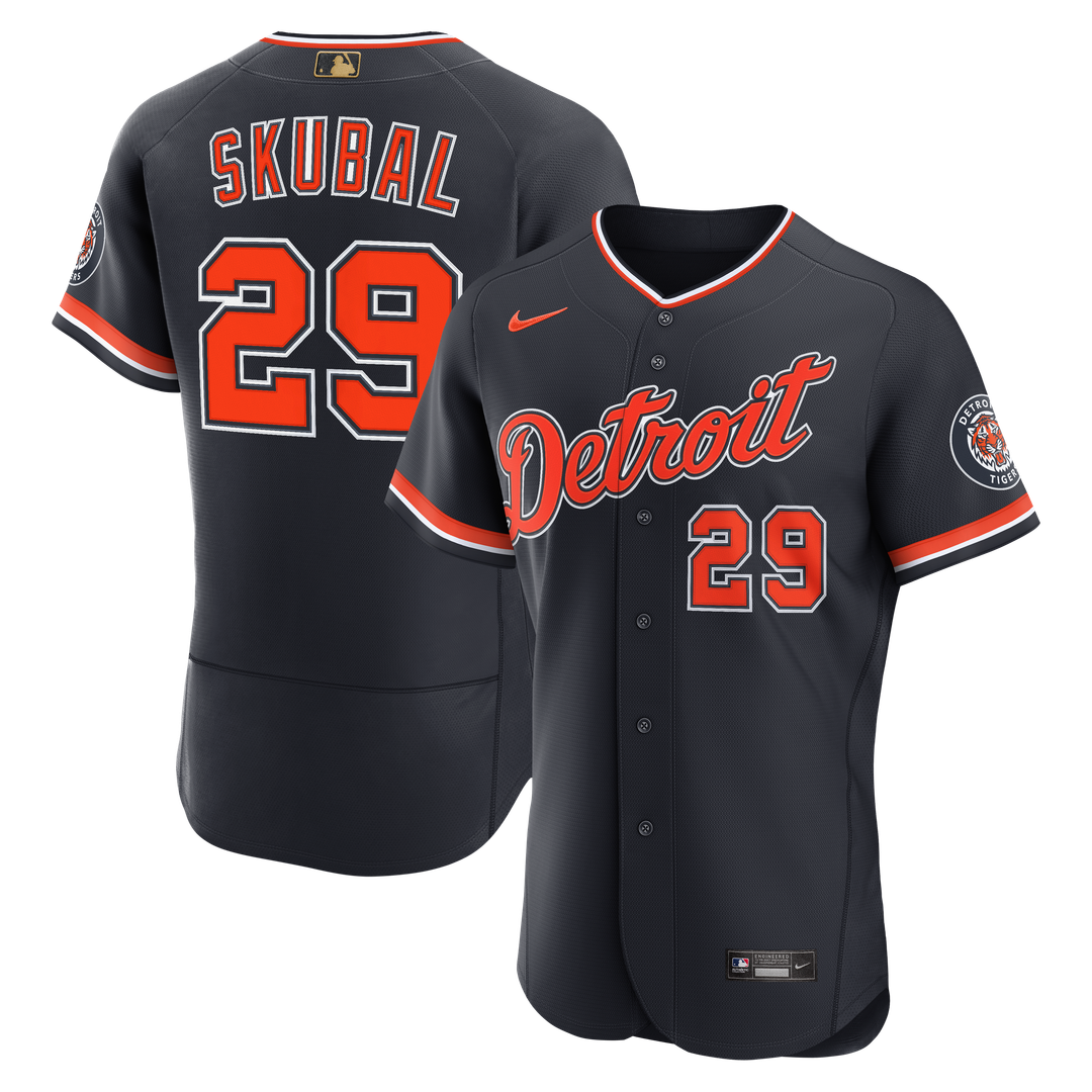 Detroit Tigers Tarik Skubal Nike Alternate MLB Awards Authentic Jersey - Navy Team Jersey Sports Fan Apparel