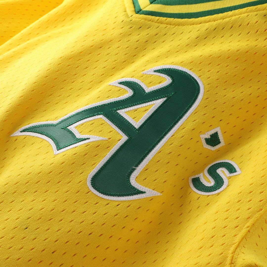 Athletics Mark McGwire Mitchell & Ness Authentic Batting Practice Jersey - Gold Team Jersey Sports Fan Apparel