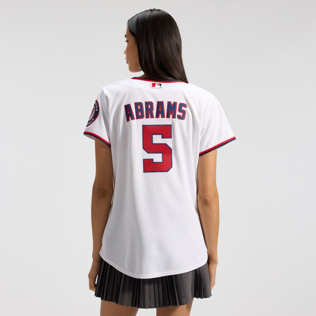 Washington Nationals CJ Abrams Nike Women's Home Replica Player Jersey - White Team Jersey Sports Fan Apparel