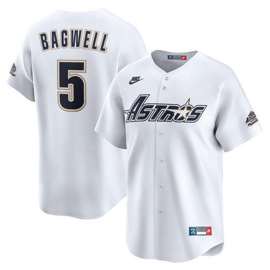 Houston Astros Jeff Bagwell Nike Throwback Cooperstown Limited Jersey - White Team Jersey Sports Fan Apparel