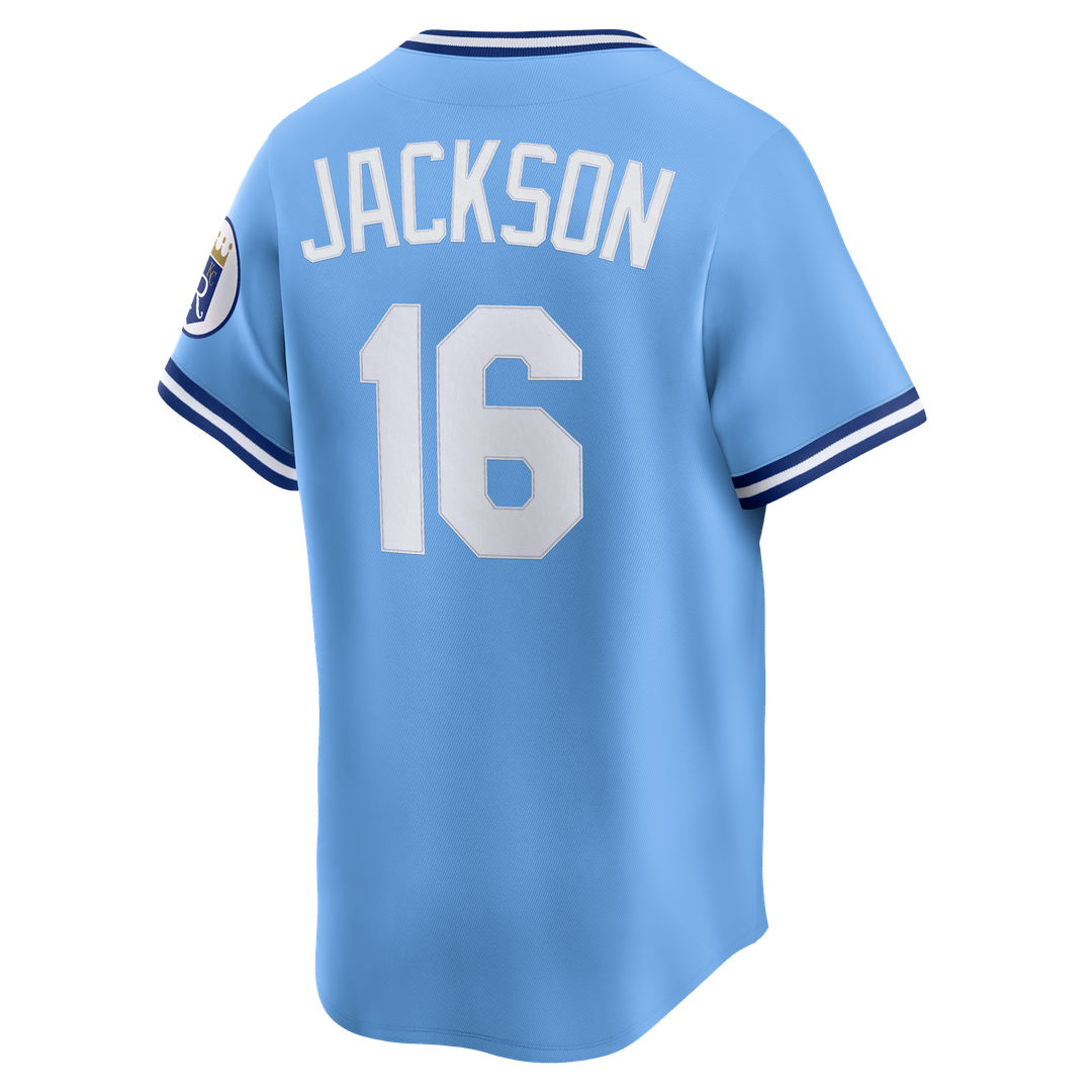 Kansas City Royals Bo Jackson Nike Throwback Cooperstown Limited Jersey - Light Blue Team Jersey Sports Fan Apparel