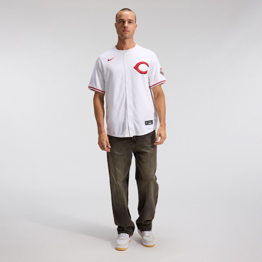 Cincinnati Reds Elly De La Cruz Nike Alternate 2 Limited Player Jersey - White Team Jersey Sports Fan Apparel