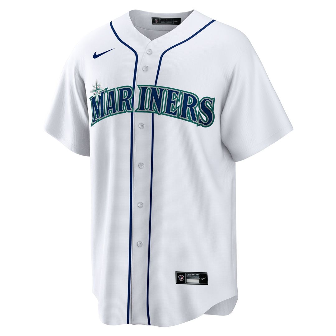 Seattle Mariners Luis Castillo Nike Home Replica Jersey - White Team Jersey Sports Fan Apparel