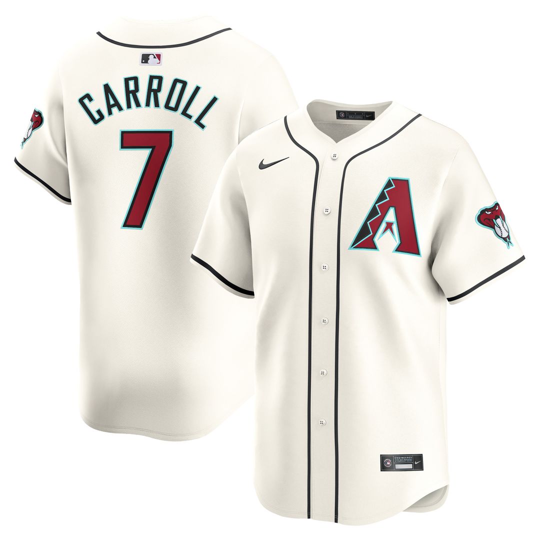 Arizona Diamondbacks Corbin Carroll Nike Home Limited Player Jersey - White Team Jersey Sports Fan Apparel