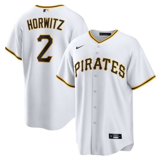 Pittsburgh Pirates Spencer Horwitz Nike Home Replica Jersey - White Team Jersey Sports Fan Apparel