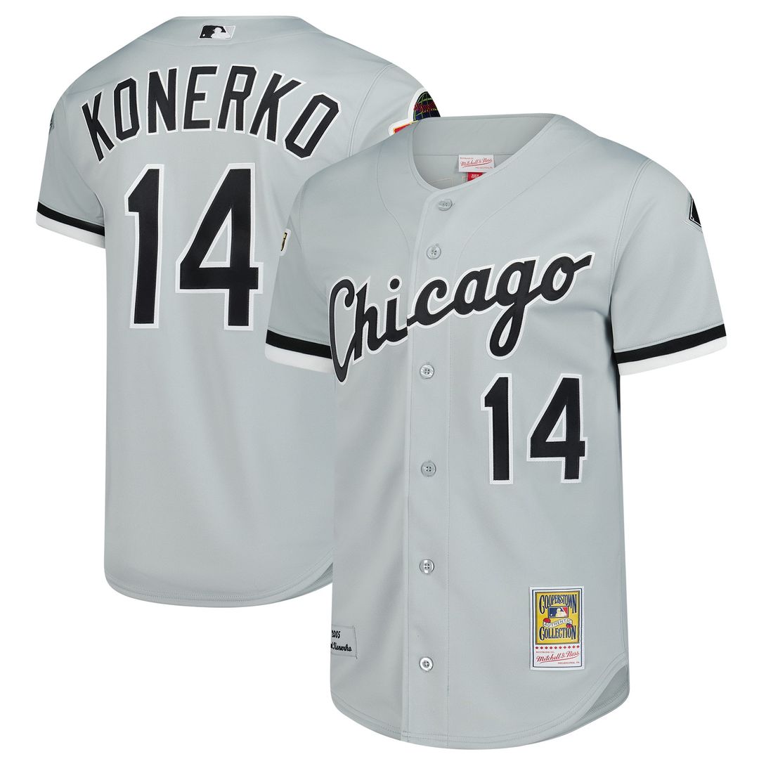 Chicago White Sox Paul Konerko Mitchell & Ness 2005 Cooperstown Authentic Jersey - Gray Team Jersey Sports Fan Apparel
