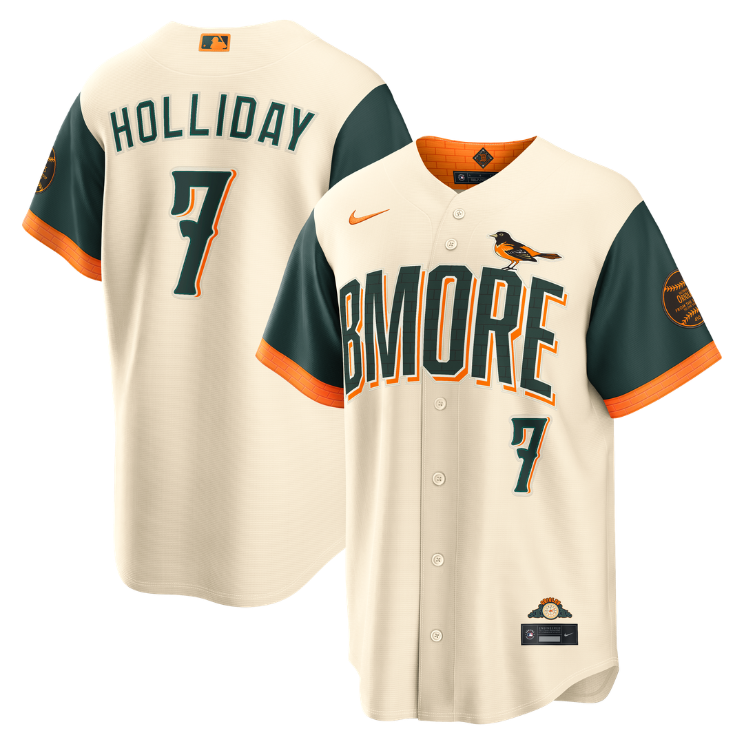 Baltimore Orioles Jackson Holliday Nike 2026 City Connect Stadium Jersey - Cream Team Jersey Sports Fan Apparel