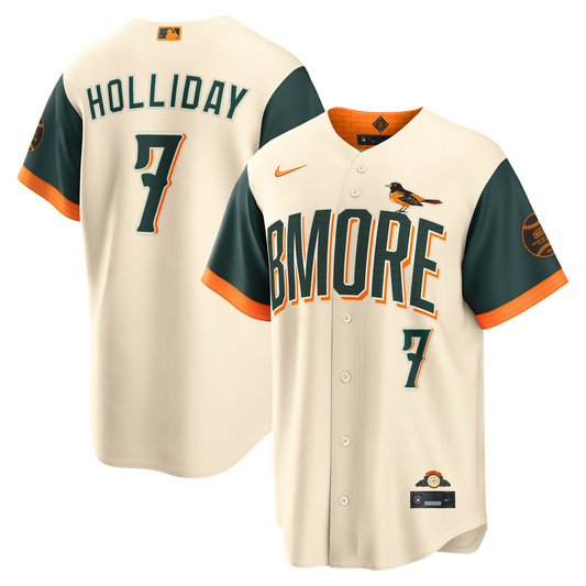 Baltimore Orioles Jackson Holliday Nike 2026 City Connect Stadium Jersey - Cream Team Jersey Sports Fan Apparel