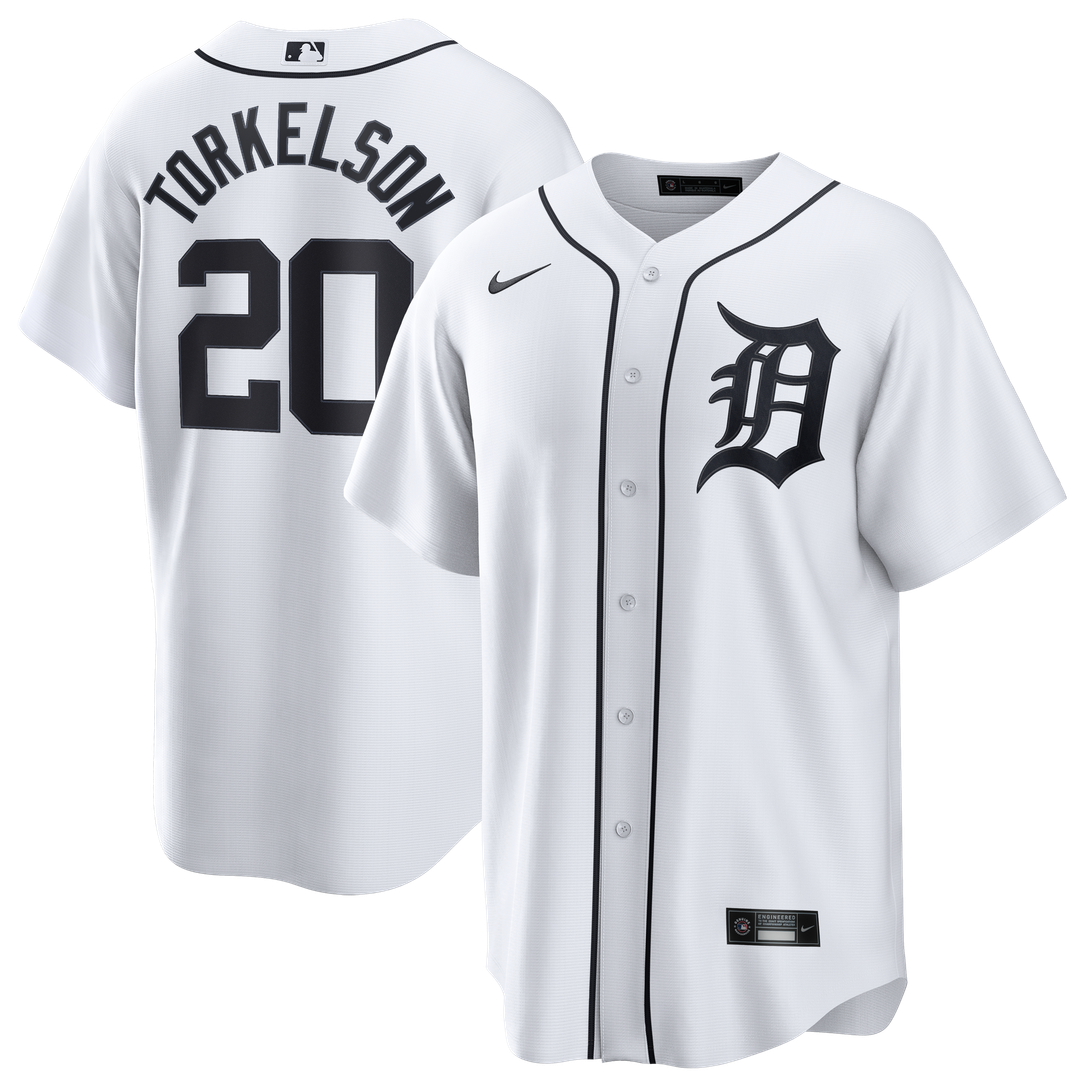 Detroit Tigers Spencer Torkelson Nike Home Replica Jersey - White Team Jersey Sports Fan Apparel