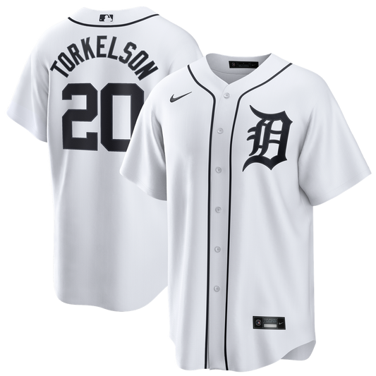 Detroit Tigers Spencer Torkelson Nike Home Replica Jersey - White Team Jersey Sports Fan Apparel