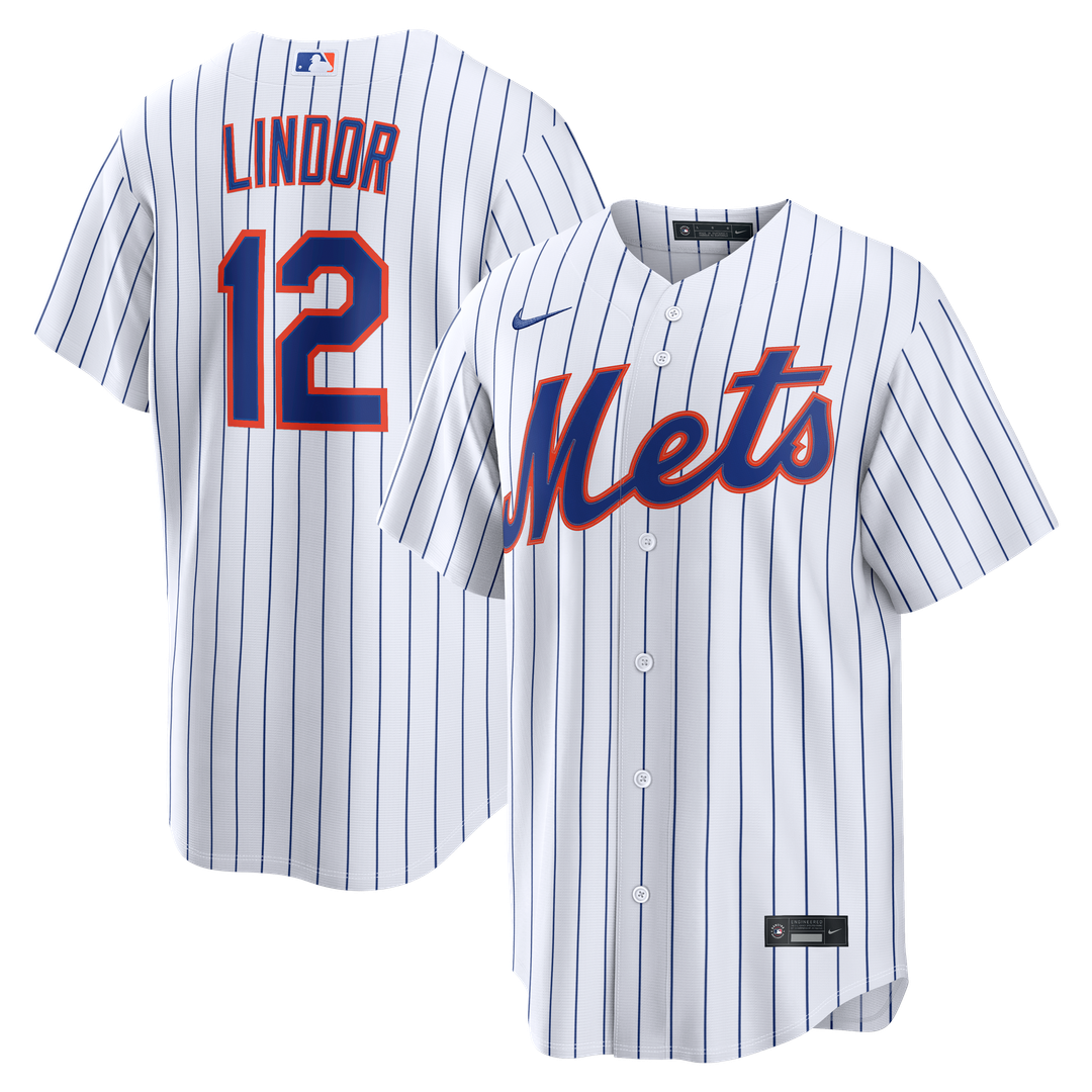 New York Mets Francisco Lindor Nike Alternate Replica Jersey - Black Team Jersey Sports Fan Apparel