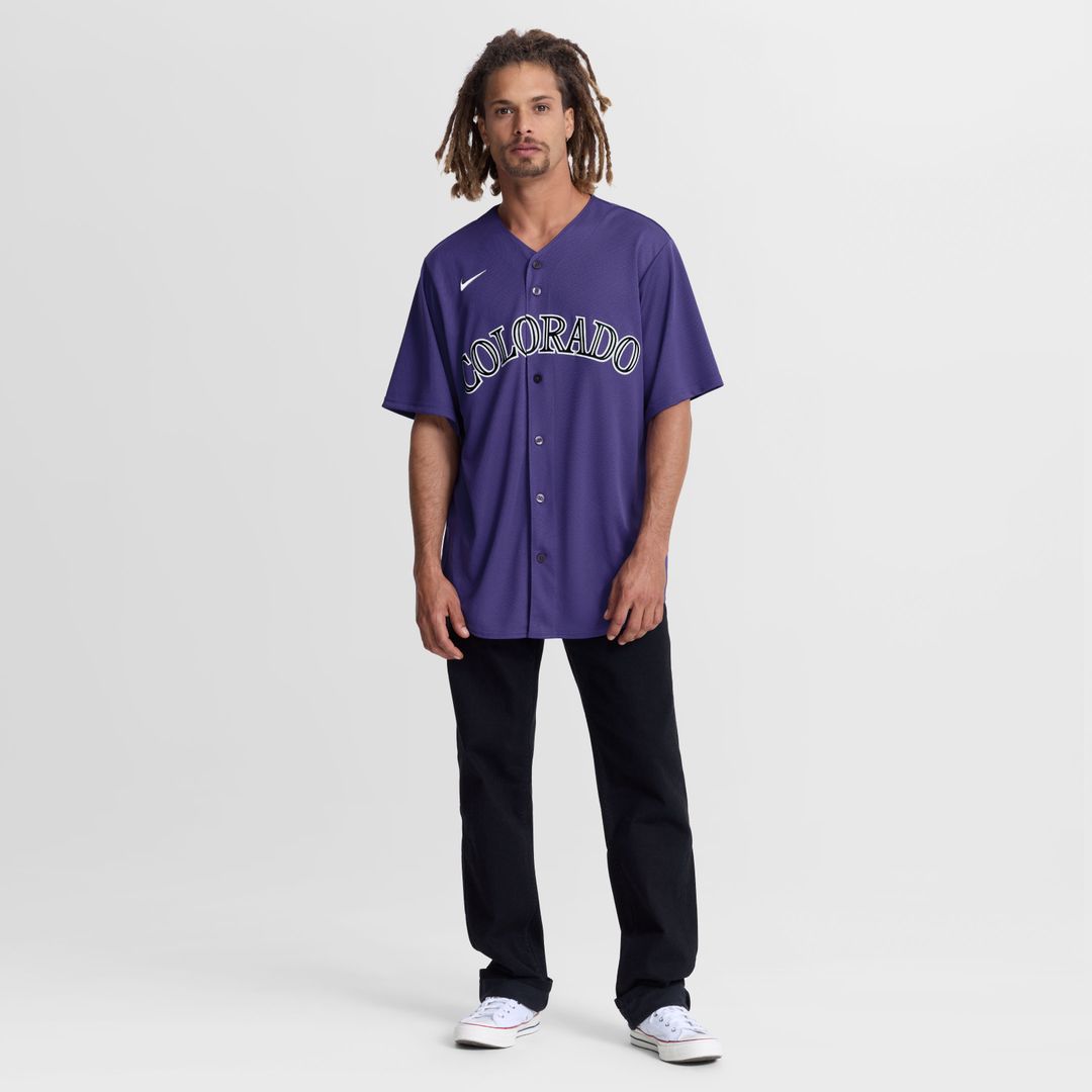 Colorado Rockies Nike Alternate Replica Jersey - Purple Team Jersey Sports Fan Apparel