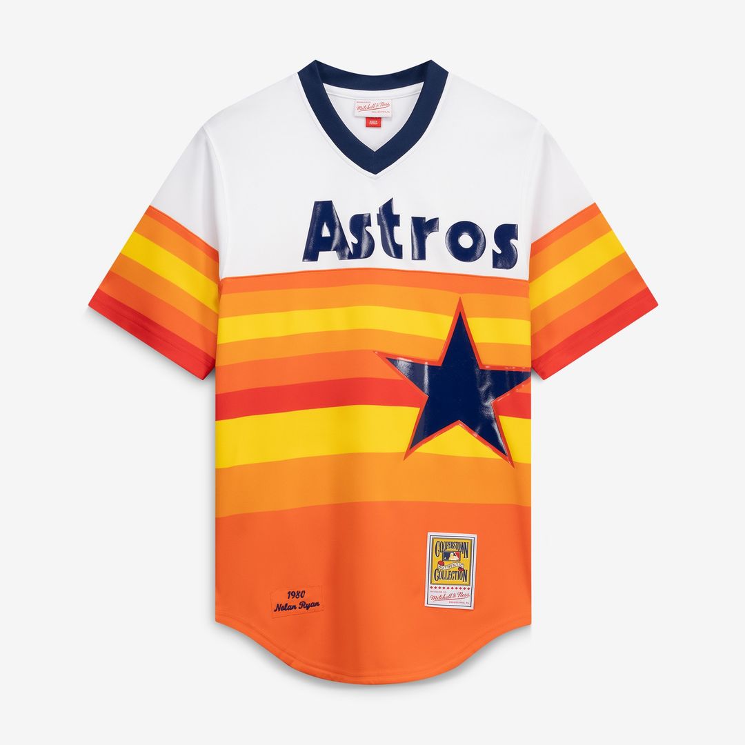 Houston Astros Nolan Ryan Mitchell & Ness Throwback Authentic Jersey - White Team Jersey Sports Fan Apparel