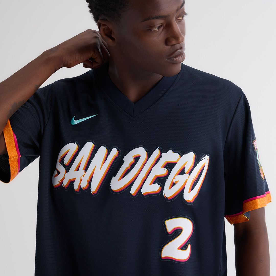 San Diego Padres Xander Bogaerts Nike 2026 City Connect Stadium Jersey - Obsidian Team Jersey Sports Fan Apparel