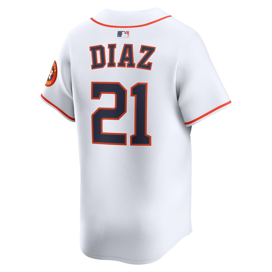Houston Astros Yainer Diaz Nike Home Limited Player Jersey - White Team Jersey Sports Fan Apparel