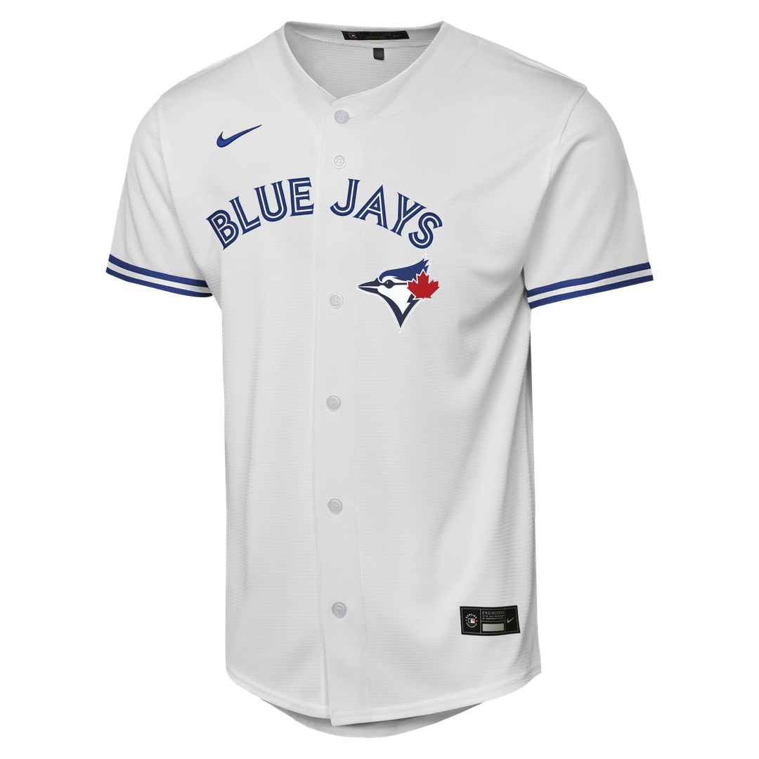Toronto Blue Jays Trey Yesavage Nike Youth Home Baseline Jersey - White Team Jersey Sports Fan Apparel