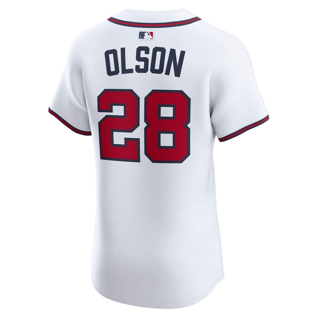 Atlanta Braves Matt Olson Nike Home Elite Player Jersey - White Team Jersey Sports Fan Apparel