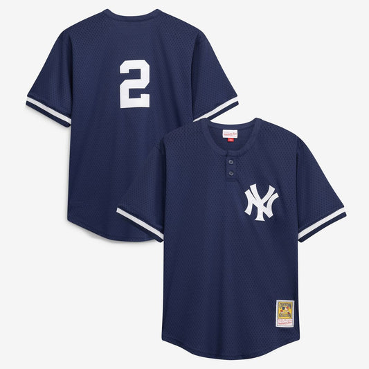 New York Yankees Derek Jeter Mitchell & Ness Big & Tall Batting Practice Replica Player Jersey - Navy Team Jersey Sports Fan Apparel