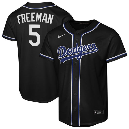 Los Angeles Dodgers Freddie Freeman Nike Youth Fashion Replica Player Jersey - Black Team Jersey Sports Fan Apparel