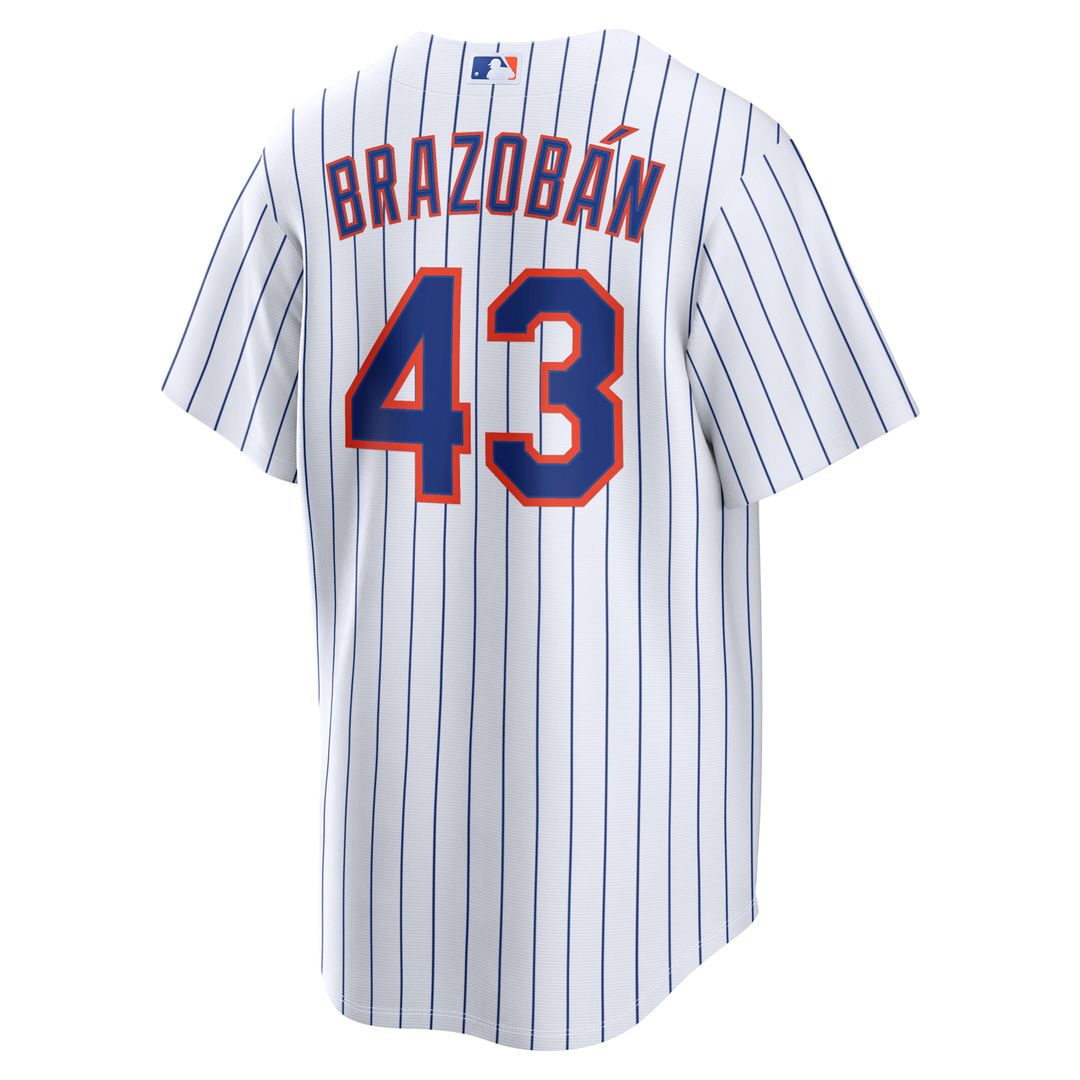 New York Mets Huascar Brazobán Nike Home Replica Jersey - White Team Jersey Sports Fan Apparel