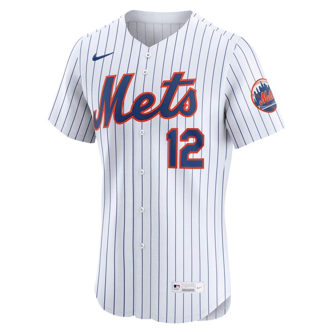 New York Mets Francisco Lindor Nike Home Elite Player Jersey - White Team Jersey Sports Fan Apparel