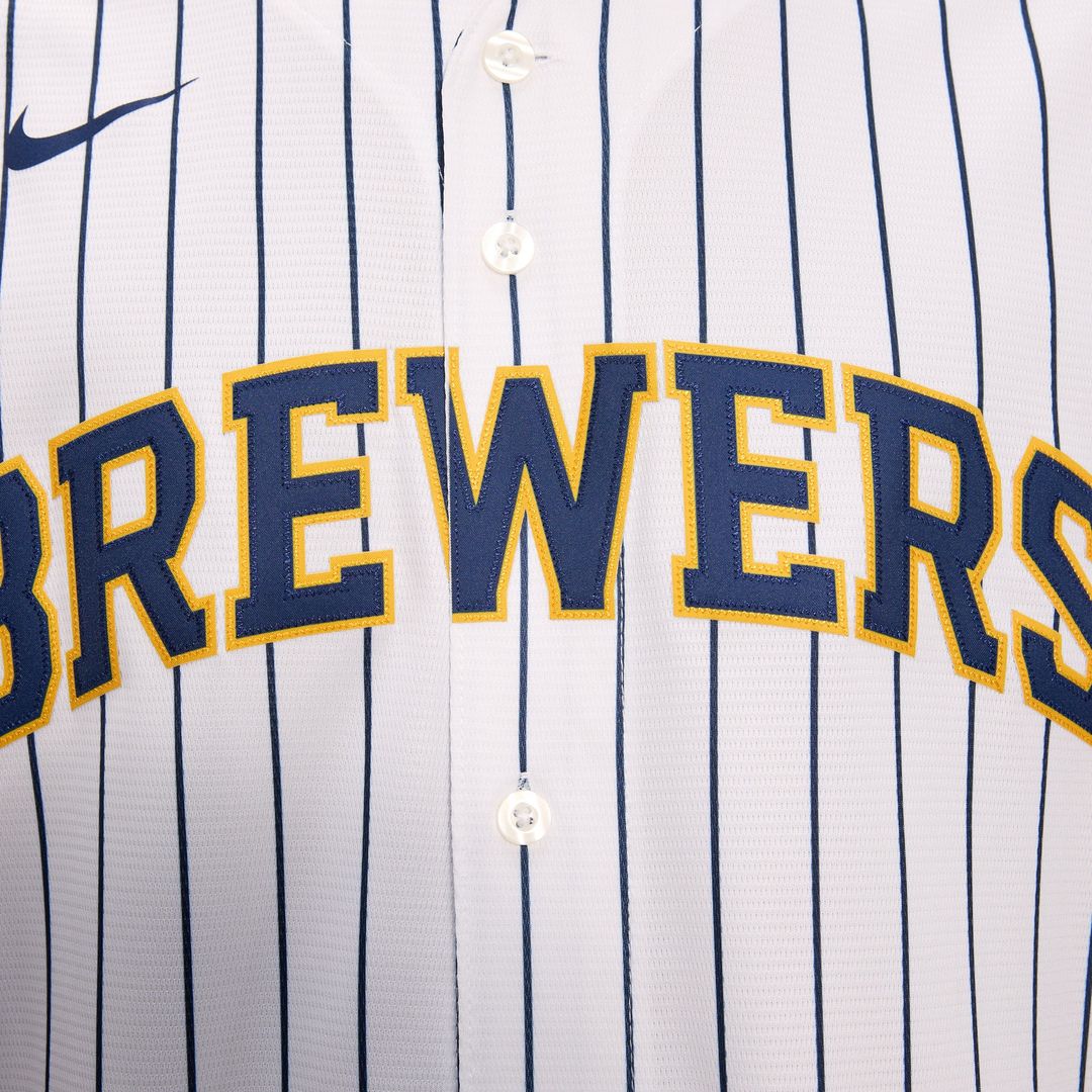 Milwaukee Brewers Christian Yelich Nike Alternate Replica Player Jersey - White Team Jersey Sports Fan Apparel