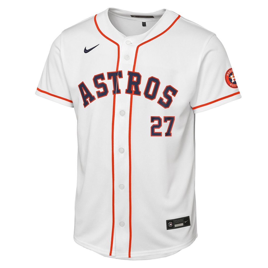 Houston Astros Jose Altuve Nike Youth Home Stadium Jersey - White Team Jersey Sports Fan Apparel