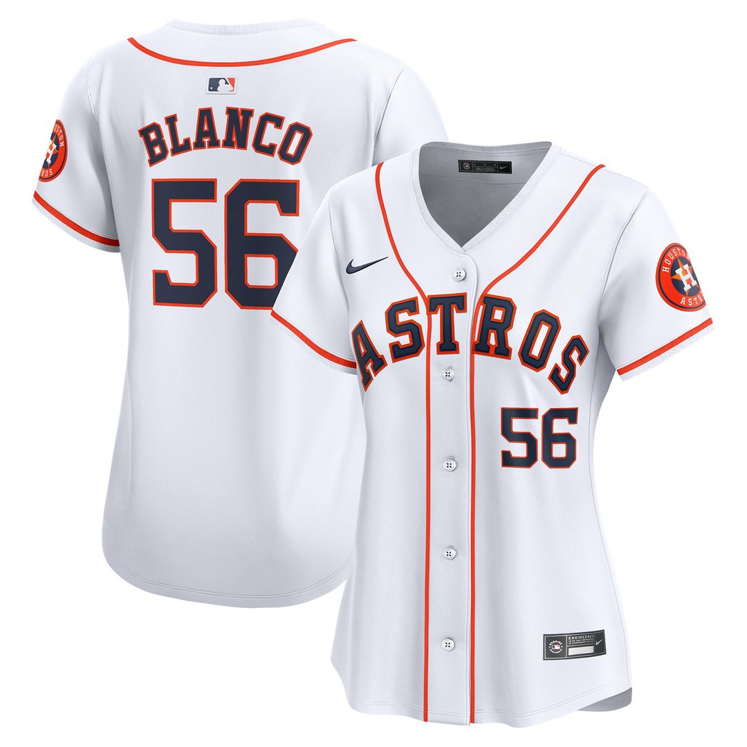 Houston Astros Ronel Blanco Nike Women's Home Limited Jersey - White Team Jersey Sports Fan Apparel