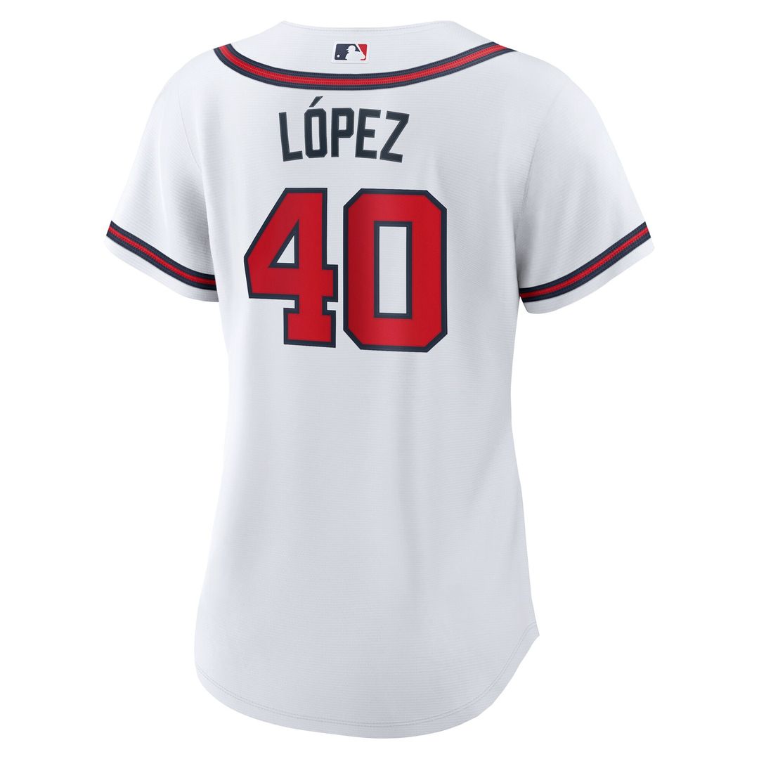 Atlanta Braves Reynaldo Lopez Nike Women's Home Replica Jersey - White Team Jersey Sports Fan Apparel