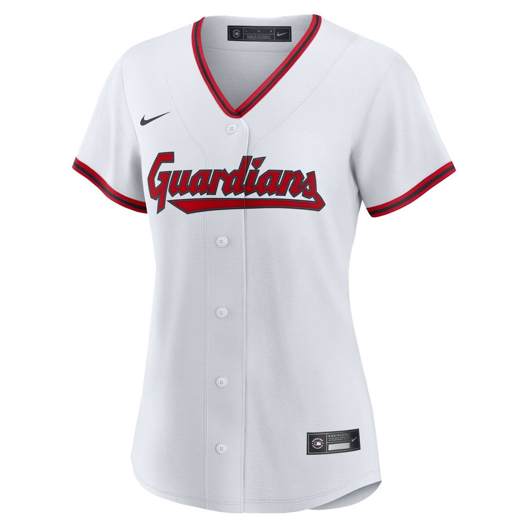 Cleveland Guardians Nike Women's Home Custom Replica 2.0 Jersey - White Team Jersey Sports Fan Apparel