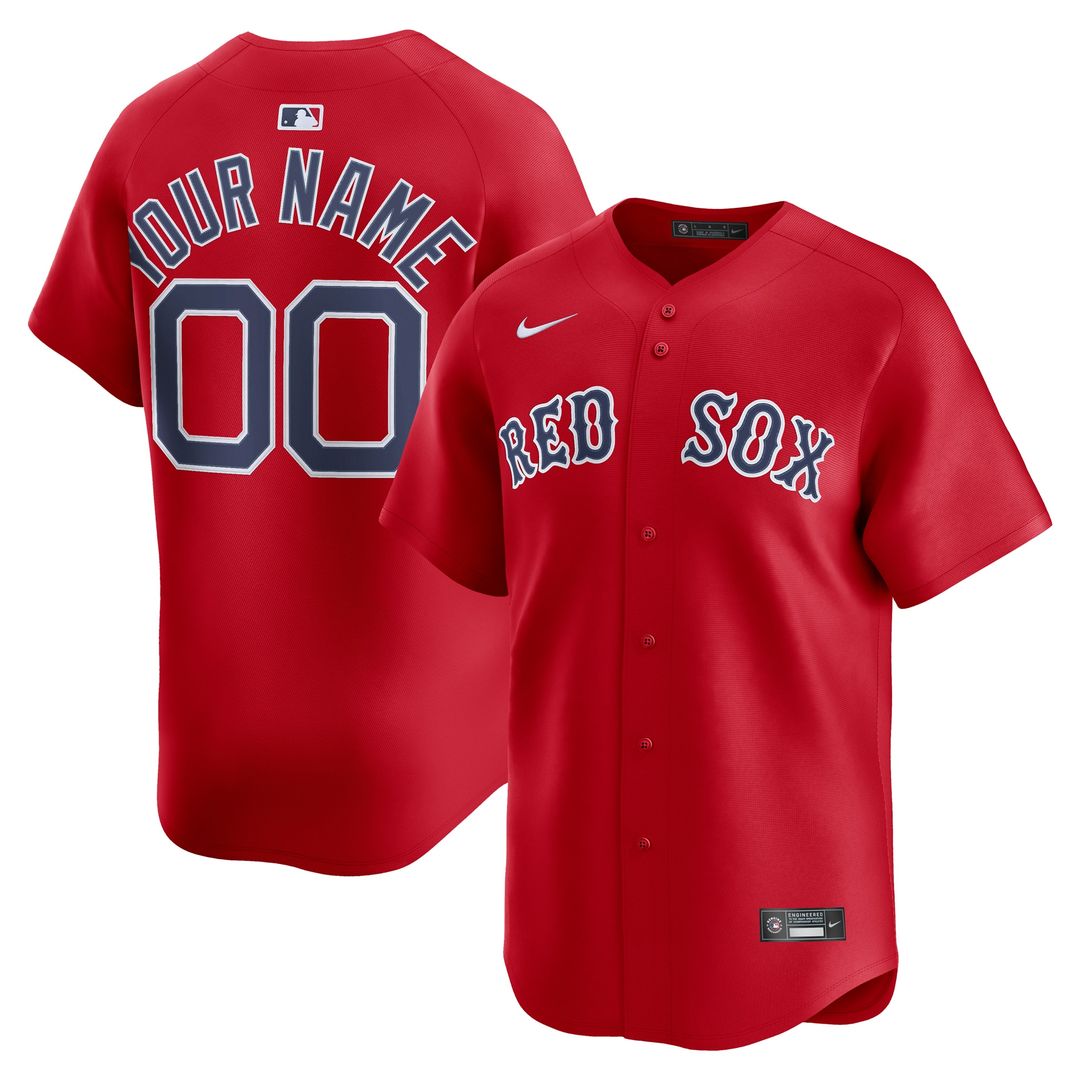 Boston Red Sox Nike Home Limited Custom Jersey - White Team Jersey Sports Fan Apparel