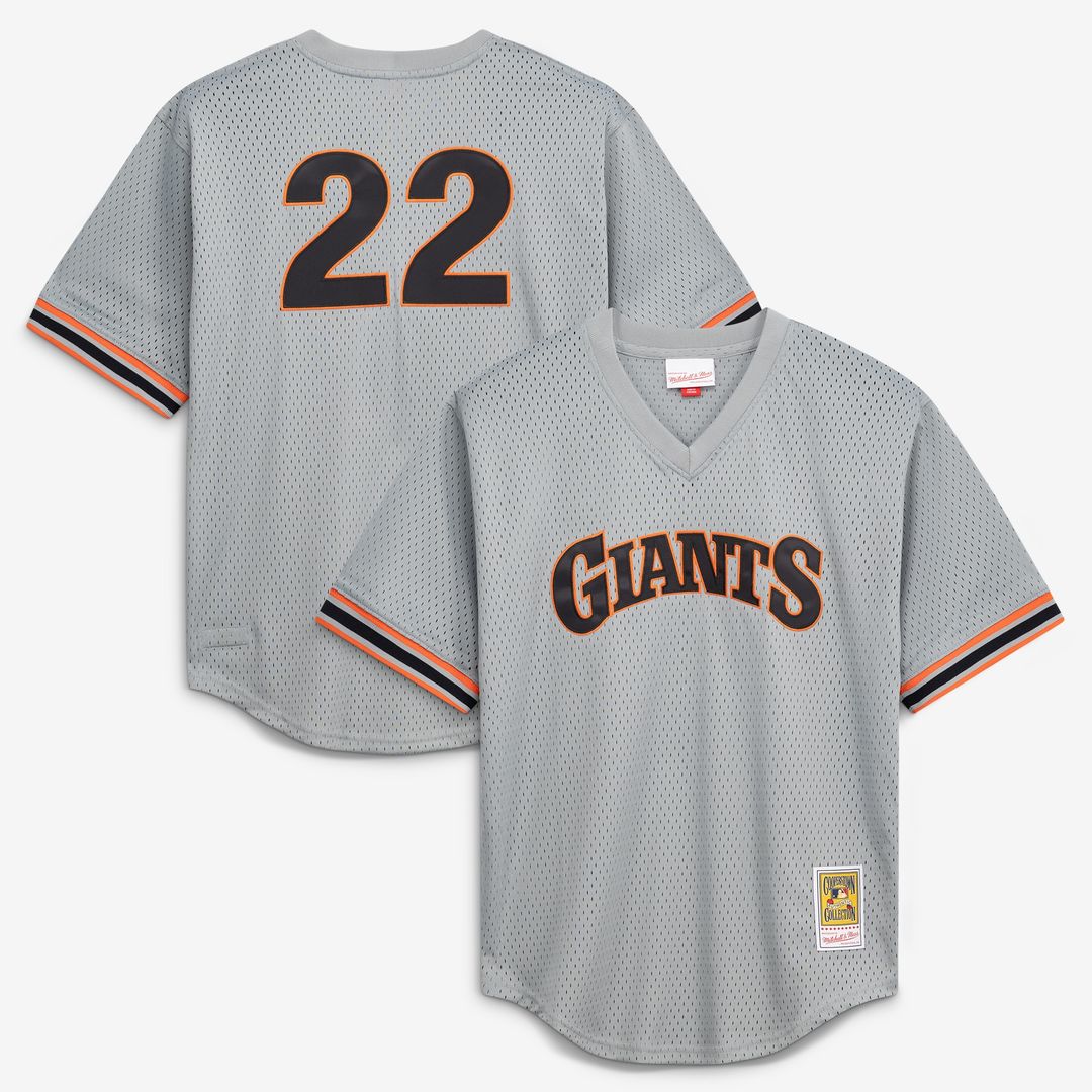 San Francisco Giants Will Clark Mitchell & Ness Authentic Batting Practice Jersey - Gray Team Jersey Sports Fan Apparel