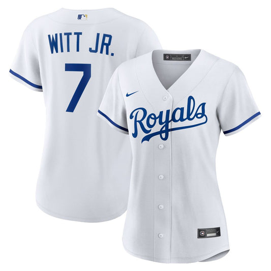 Kansas City Royals Bobby Witt Jr. Nike Women's Home Replica Player Jersey - White Team Jersey Sports Fan Apparel