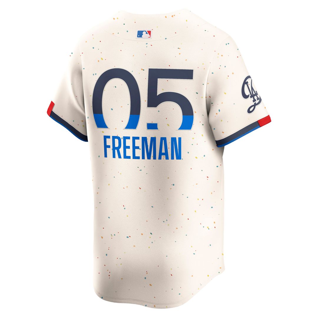 Los Angeles Dodgers Freddie Freeman Nike City Connect Limited Player Jersey - Cream Team Jersey Sports Fan Apparel