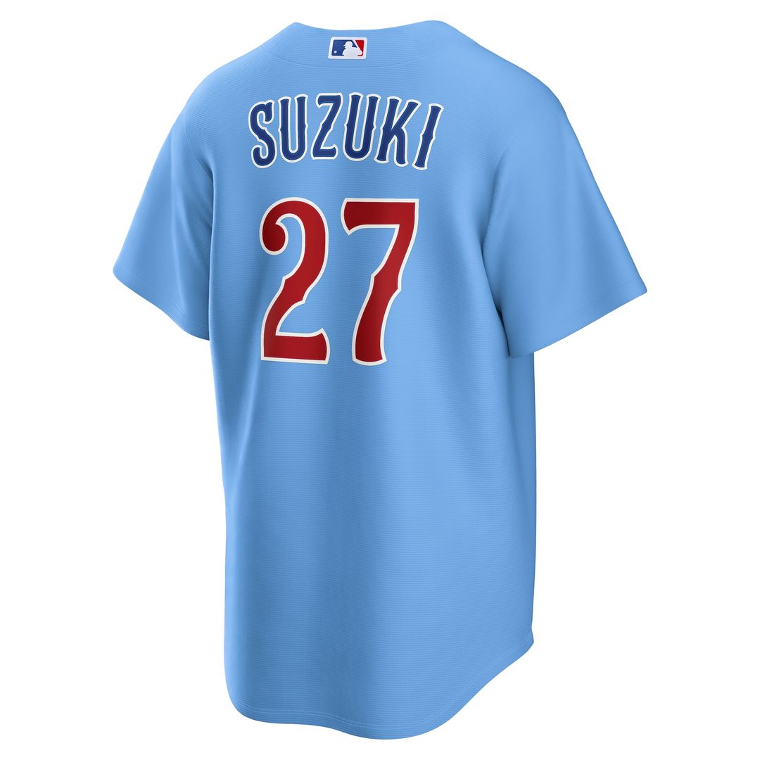 Chicago Cubs Seiya Suzuki Nike Alternate Replica Jersey - Light Blue Team Jersey Sports Fan Apparel