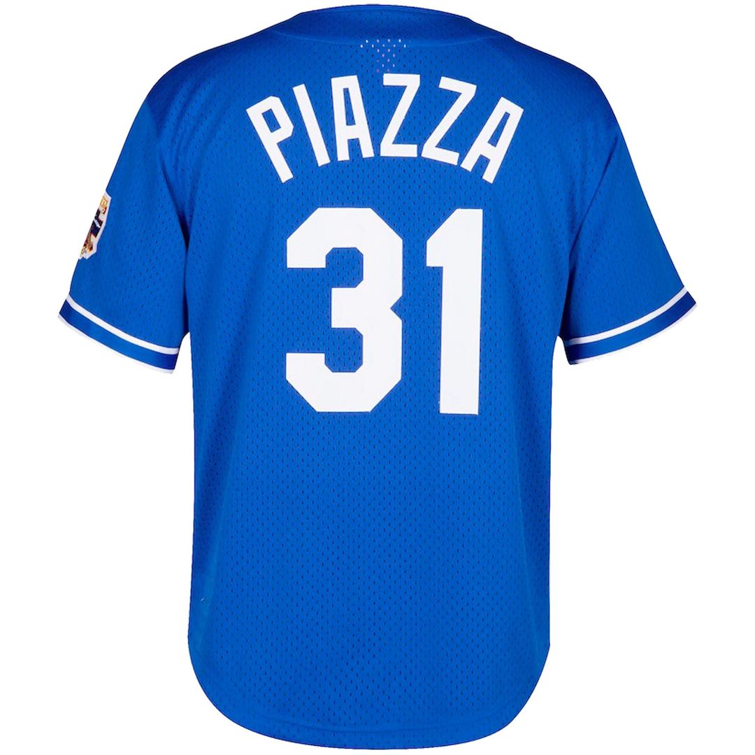 Los Angeles Dodgers Mike Piazza Mitchell & Ness Big & Tall Cooperstown Mesh Batting Practice Jersey - Royal Team Jersey Sports Fan Apparel
