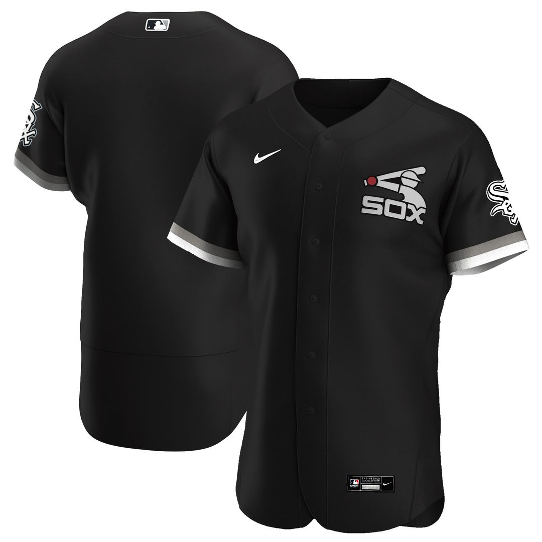 Chicago White Sox Nike Alternate Authentic Team Jersey - Black Team Jersey Sports Fan Apparel