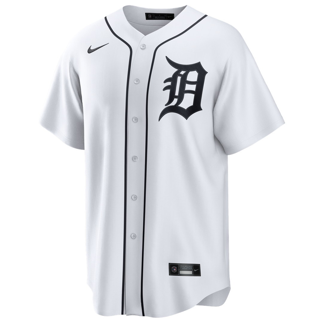 Detroit Tigers Kerry Carpenter Nike Home Replica Jersey - White Team Jersey Sports Fan Apparel