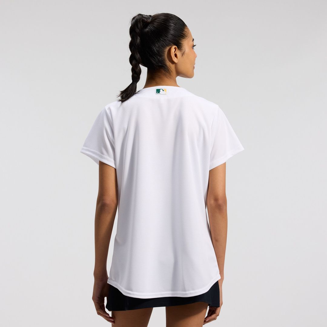 Athletics Nike Women's Home Replica Team Jersey - White Team Jersey Sports Fan Apparel