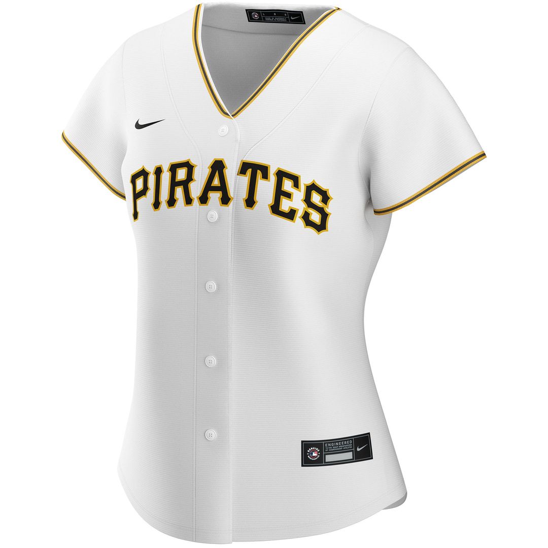 Pittsburgh Pirates Nike Women's Home Replica Custom Jersey - White Team Jersey Sports Fan Apparel
