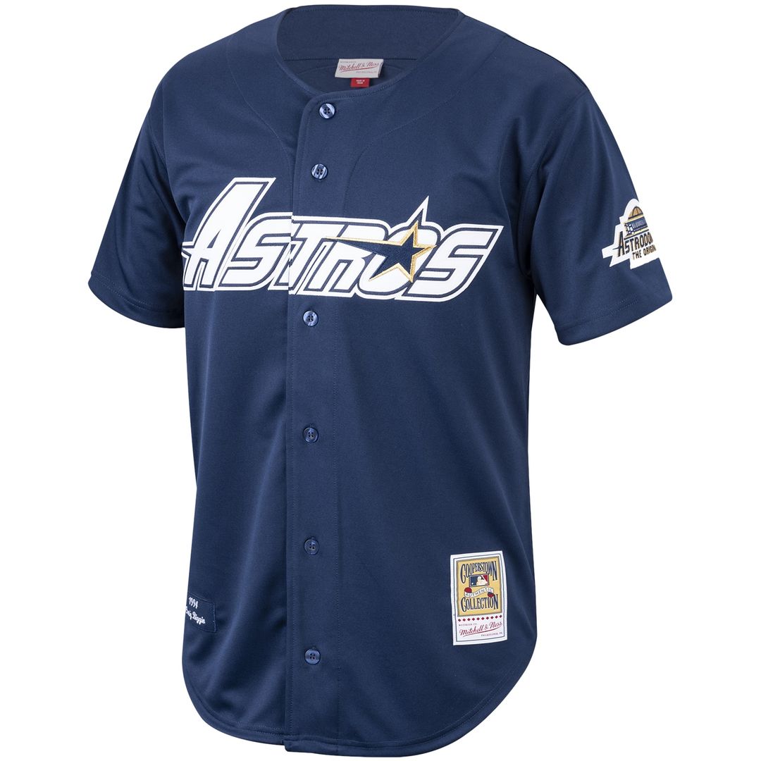 Houston Astros Craig Biggio Mitchell & Ness Cooperstown 1994 Authentic Jersey - Navy Team Jersey Sports Fan Apparel