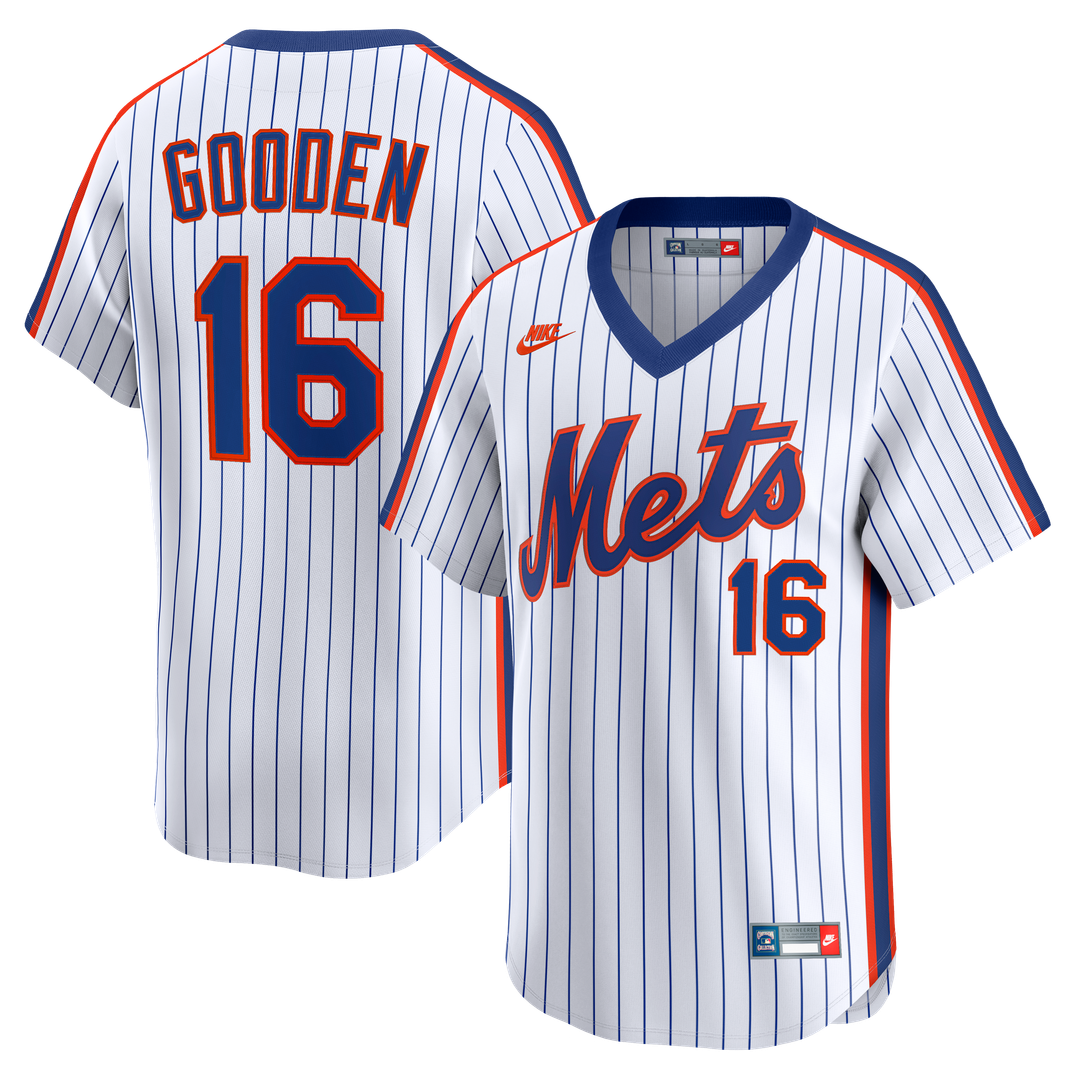 New York Mets Dwight Gooden Nike Cooperstown Limited Jersey - White Team Jersey Sports Fan Apparel
