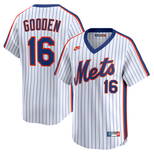 New York Mets Dwight Gooden Nike Cooperstown Limited Jersey - White Team Jersey Sports Fan Apparel
