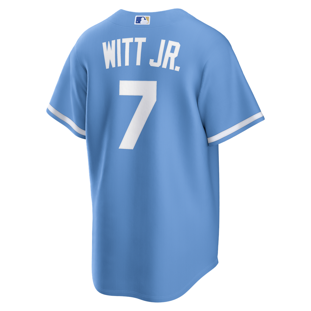 Kansas City Royals Bobby Witt Jr. Nike Alternate Replica Jersey - Light Blue Team Jersey Sports Fan Apparel