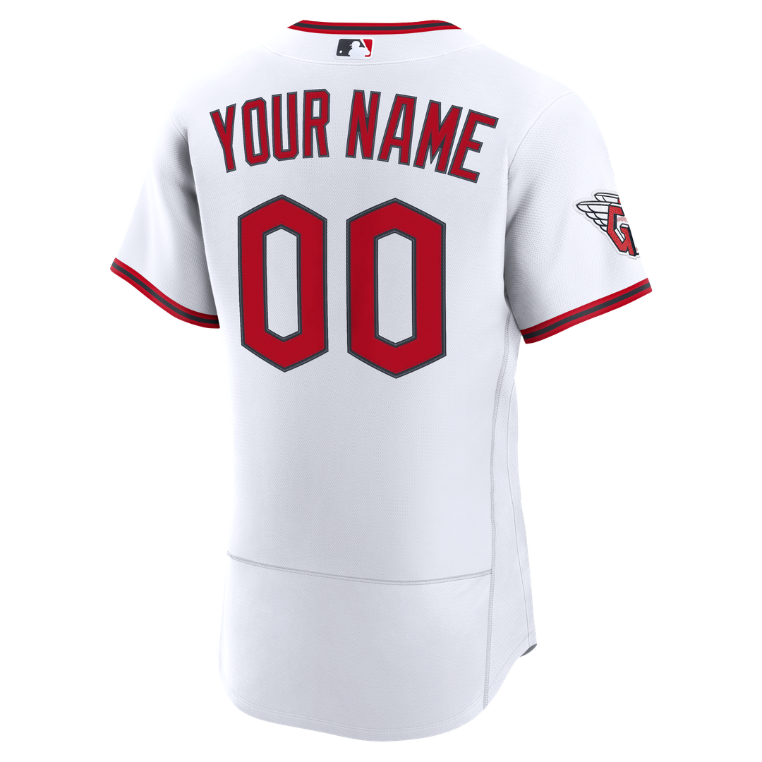 Cleveland Guardians Nike Home Authentic Custom Jersey - White Team Jersey Sports Fan Apparel