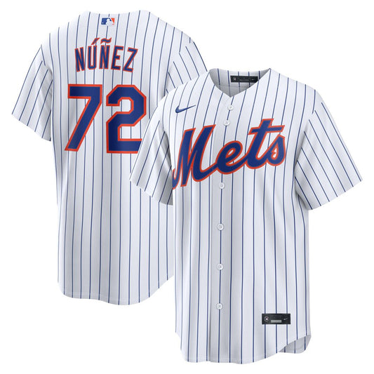 New York Mets Dedniel Núñez Nike Home Replica Jersey - White Team Jersey Sports Fan Apparel
